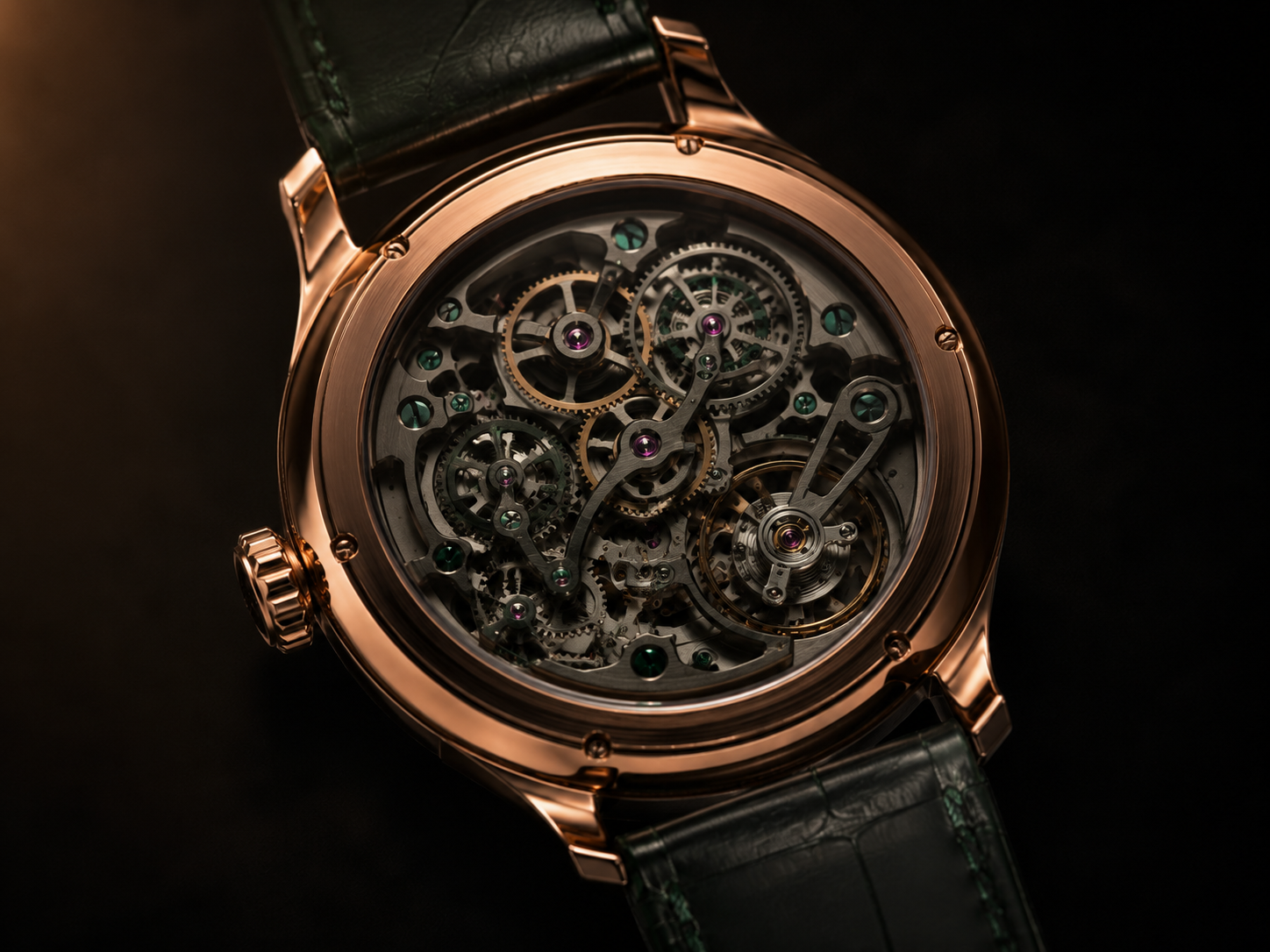 Profile view on the wrist showing the case's thinness