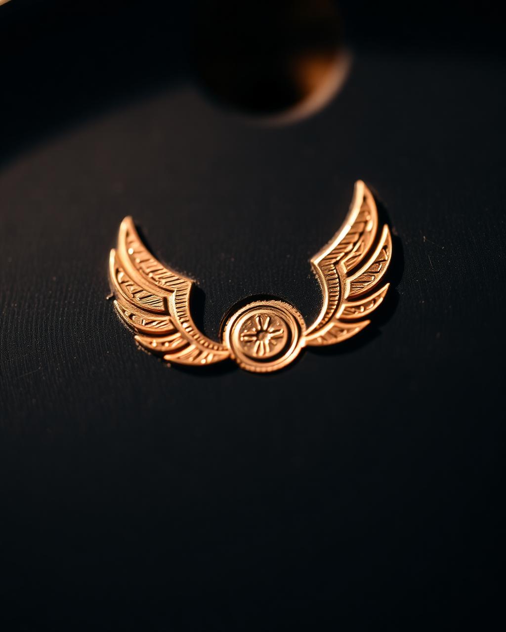 Macro of the Aviron mark, stamped in rose gold on a movement bridge